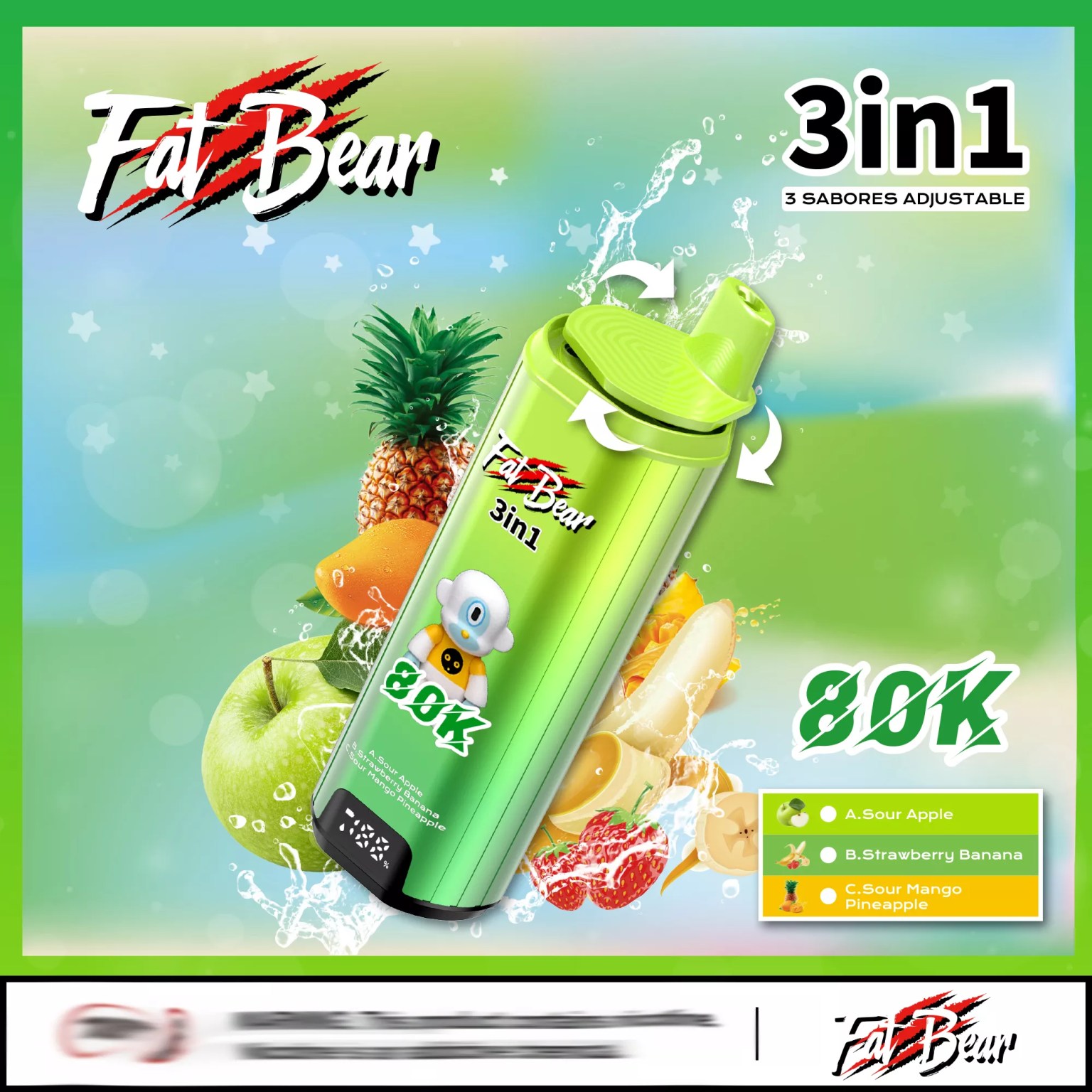 AIVONO AIM FAT BEAR 80000 Vape Produktansicht 3
