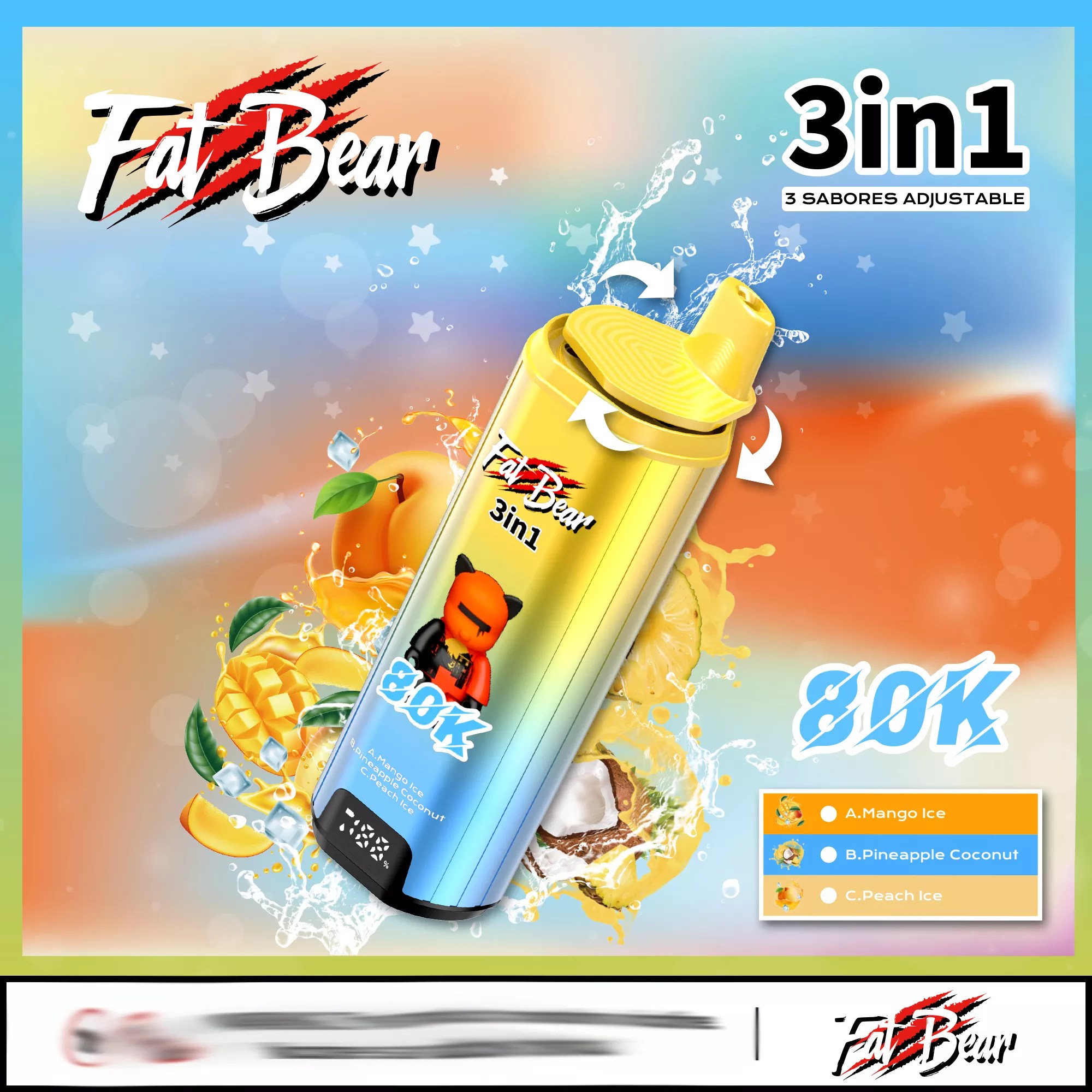 AIVONO AIM FAT BEAR 80000 Vape Produktansicht 4