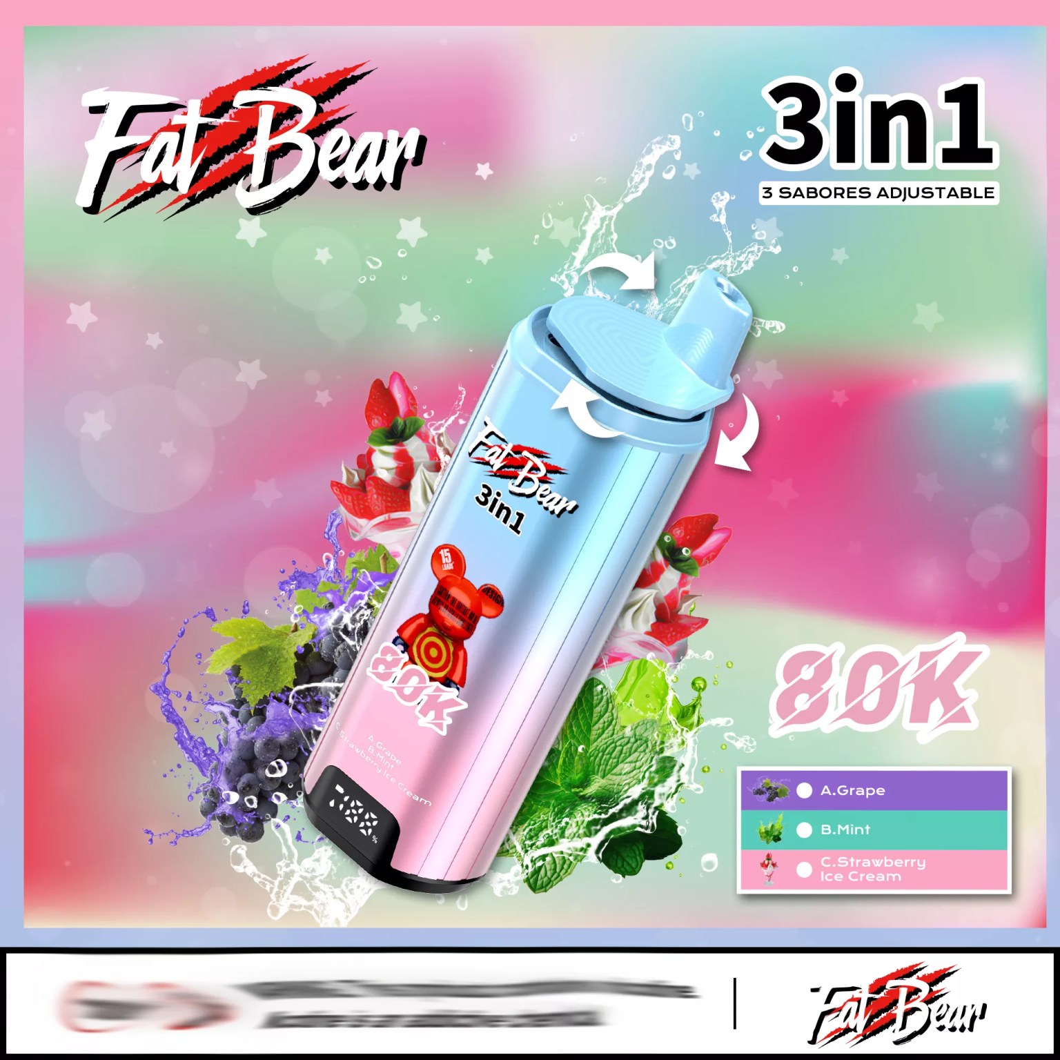AIVONO AIM FAT BEAR 80000 Vape Produktansicht 7