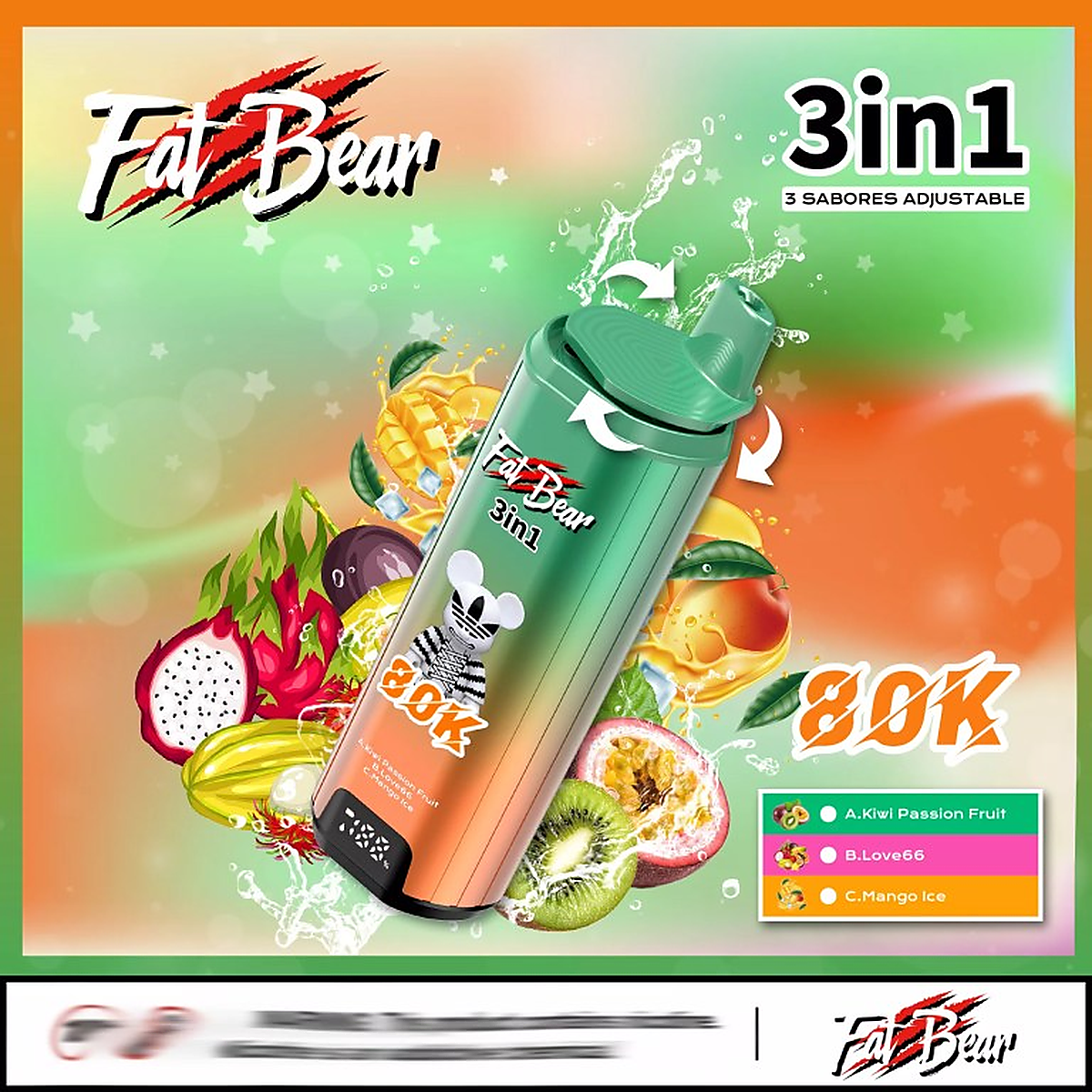 AIVONO AIM FAT BEAR 80000 Vape Produktansicht 9