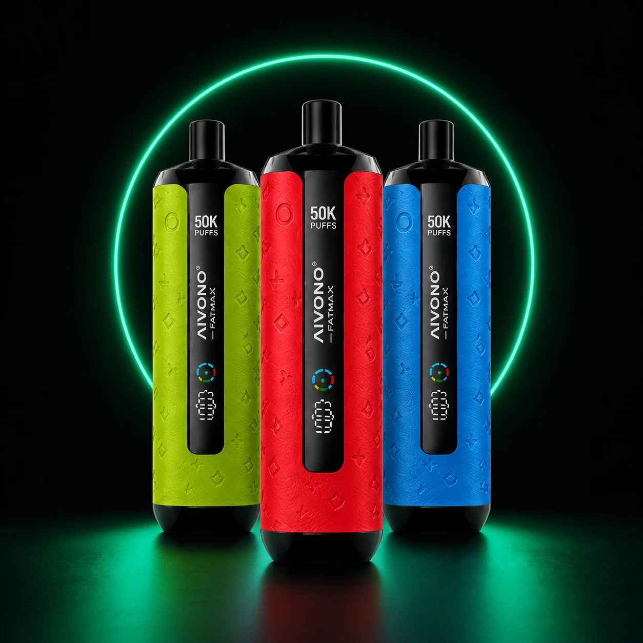 AIVONO AIM FATMAX 50000 Einweg Vape auf dunklem Hintergrund