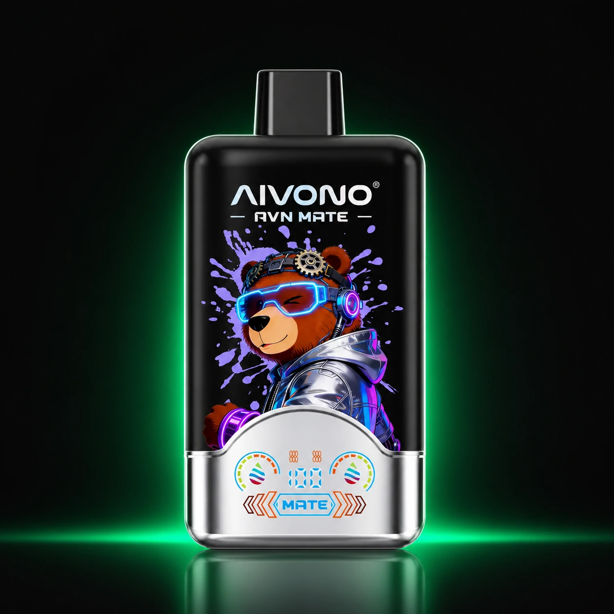 AIVONO AVN MATE 120000 2in1 – Einweg Vape auf dunklem Hintergrund