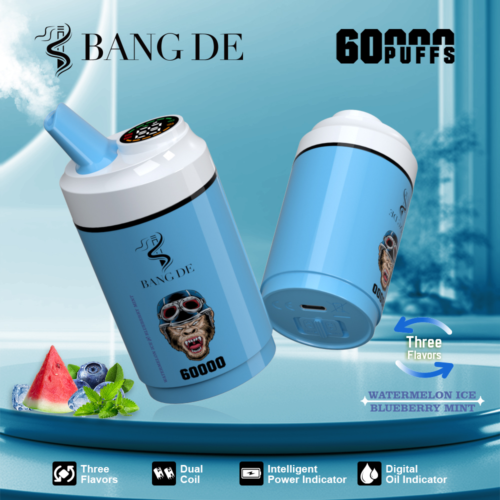 Bang DE 60000 3in1 Einweg Vape Wassermelone-Eis und Blaubeer-Minze