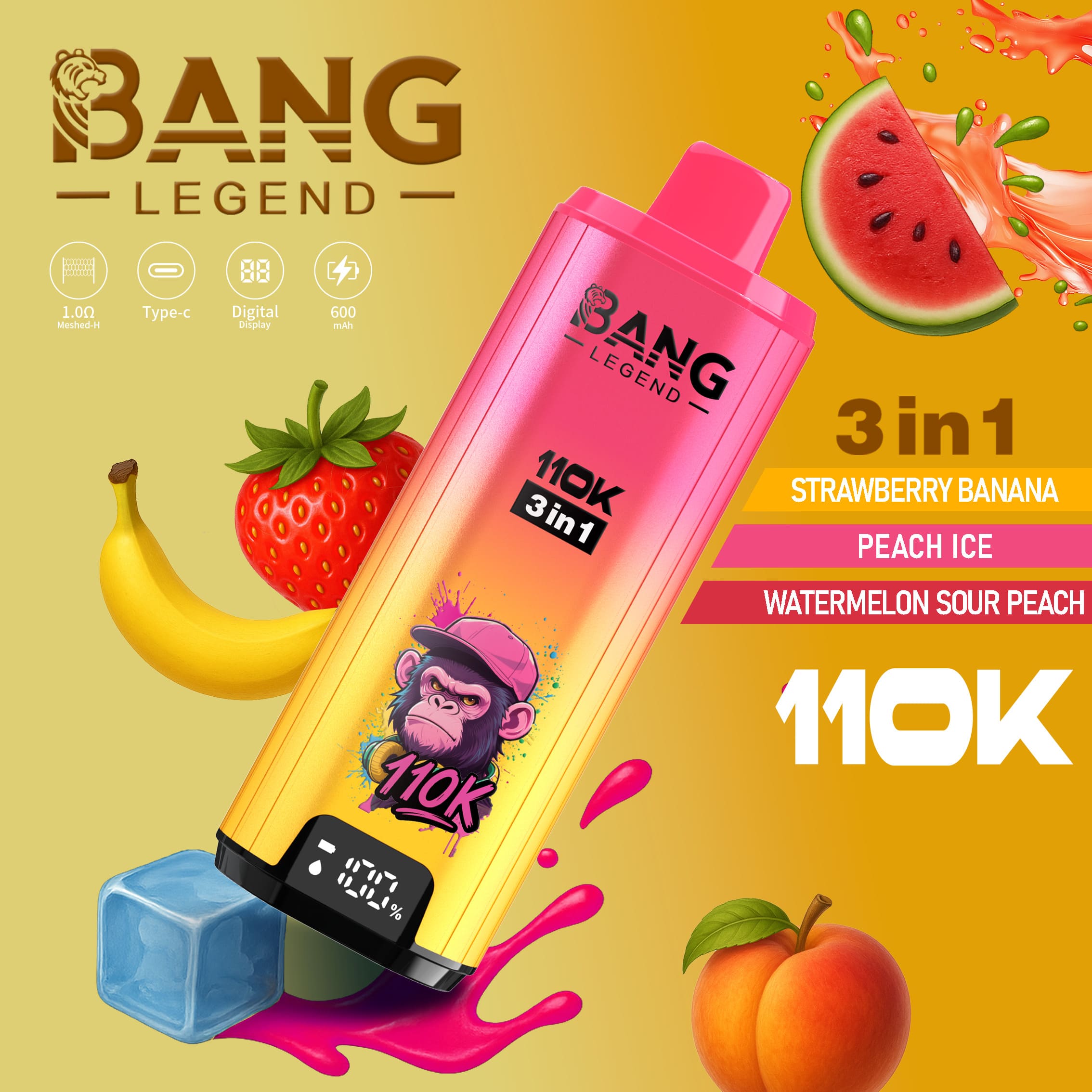 Bang Legend 110000 3in1 Einweg Vape Sortenübersicht