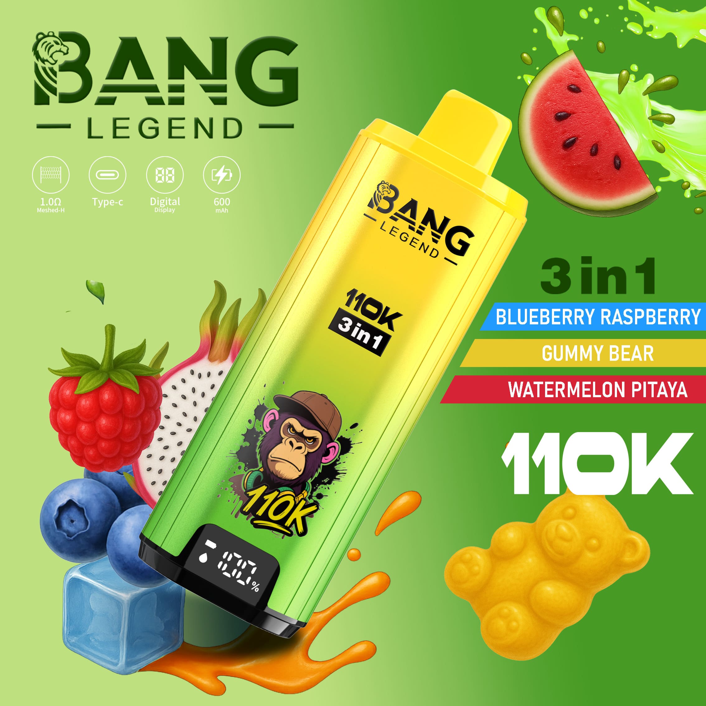 Bang Legend 110000 3in1 Einweg Vape Geschmackswahl