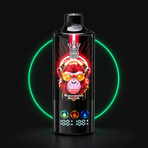 Bang Legend 150000 6in1 – Einweg Vape auf dunklem Hintergrund