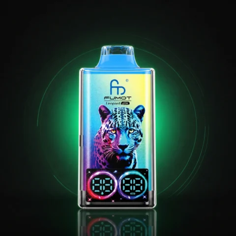 Fumot Leopard 40000 – Einweg Vape auf dunklem Hintergrund