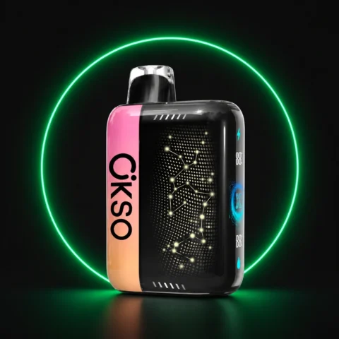 OKSO PULSE X – Einweg Vape auf dunklem Hintergrund