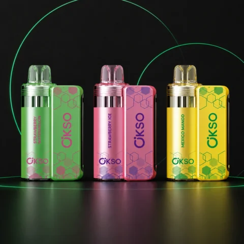 OKSO Switch – Vape Kit auf dunklem Hintergrund