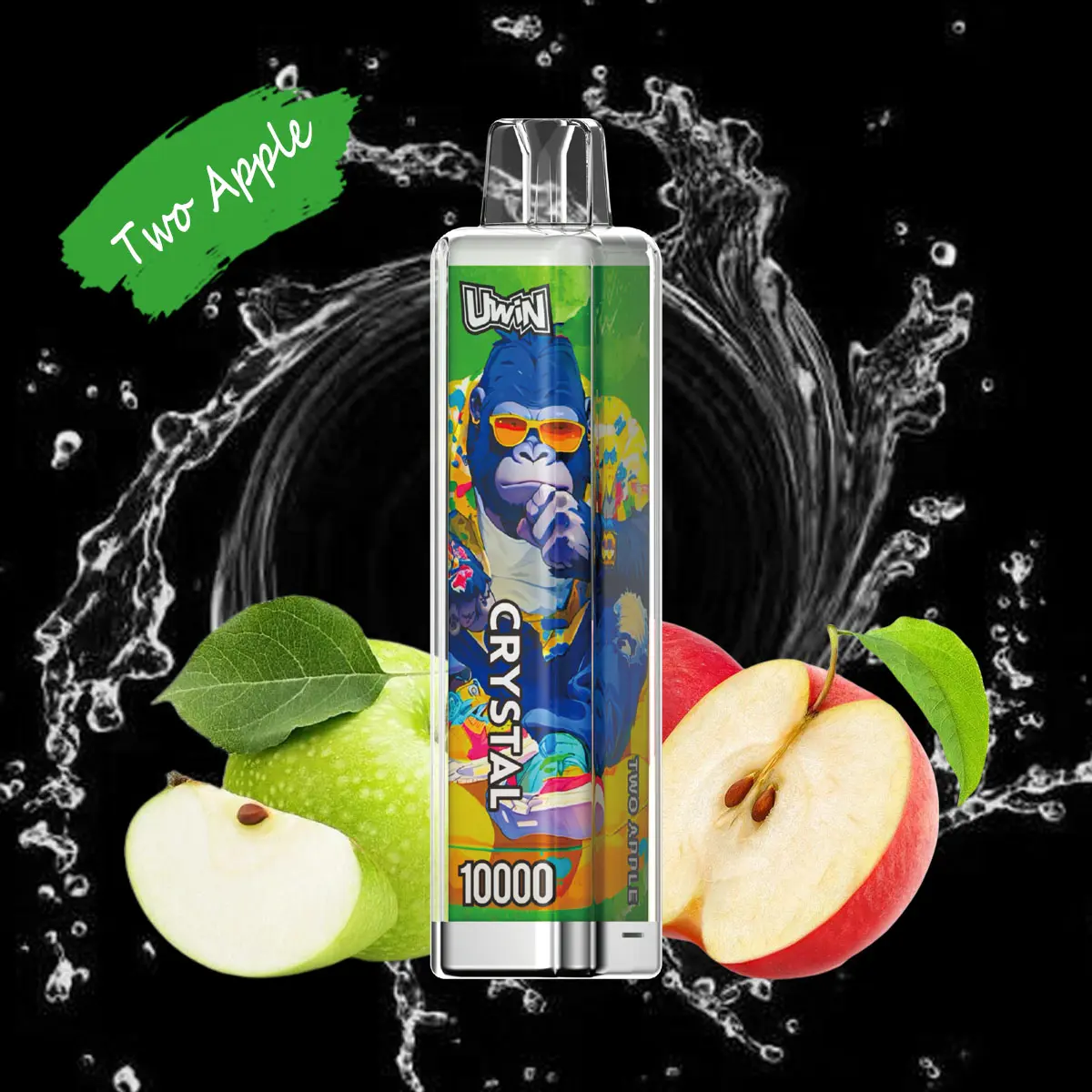 Uwin Crystal 10000 Einweg Vape in der Geschmacksrichtung Two Apple