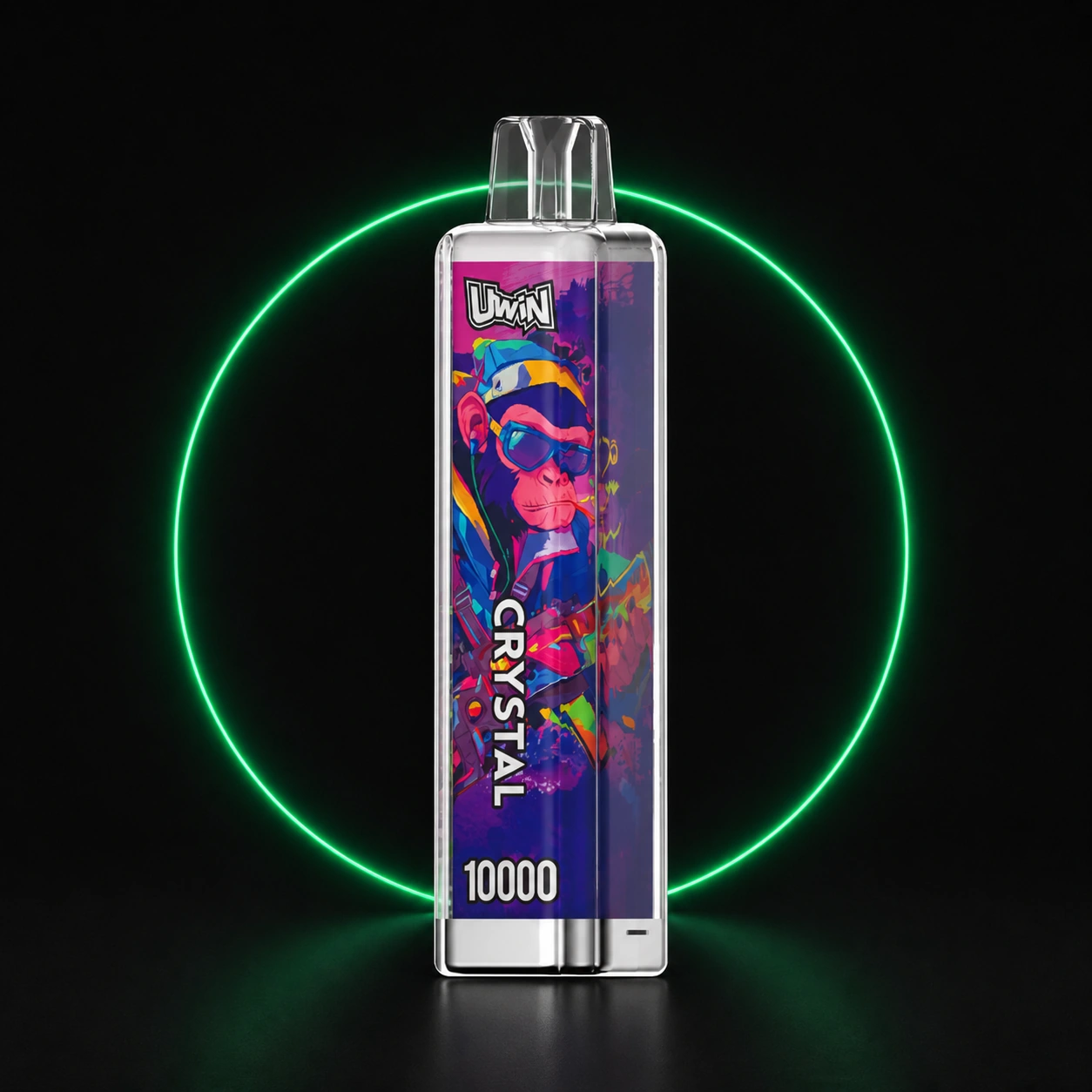 Uwin Crystal 10000 – Einweg Vape auf dunklem Hintergrund