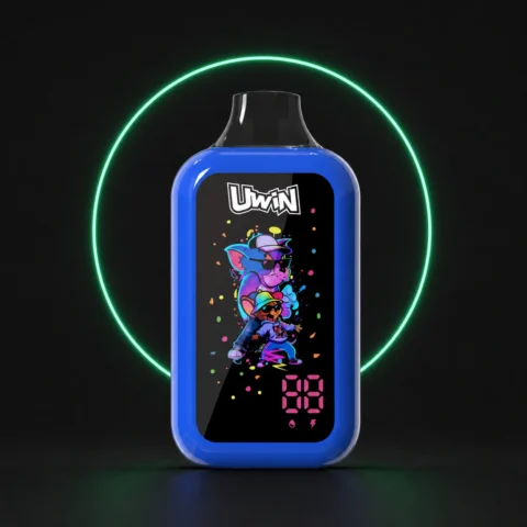 Uwin Digital Box 68000 – Einweg Vape auf dunklem Hintergrund