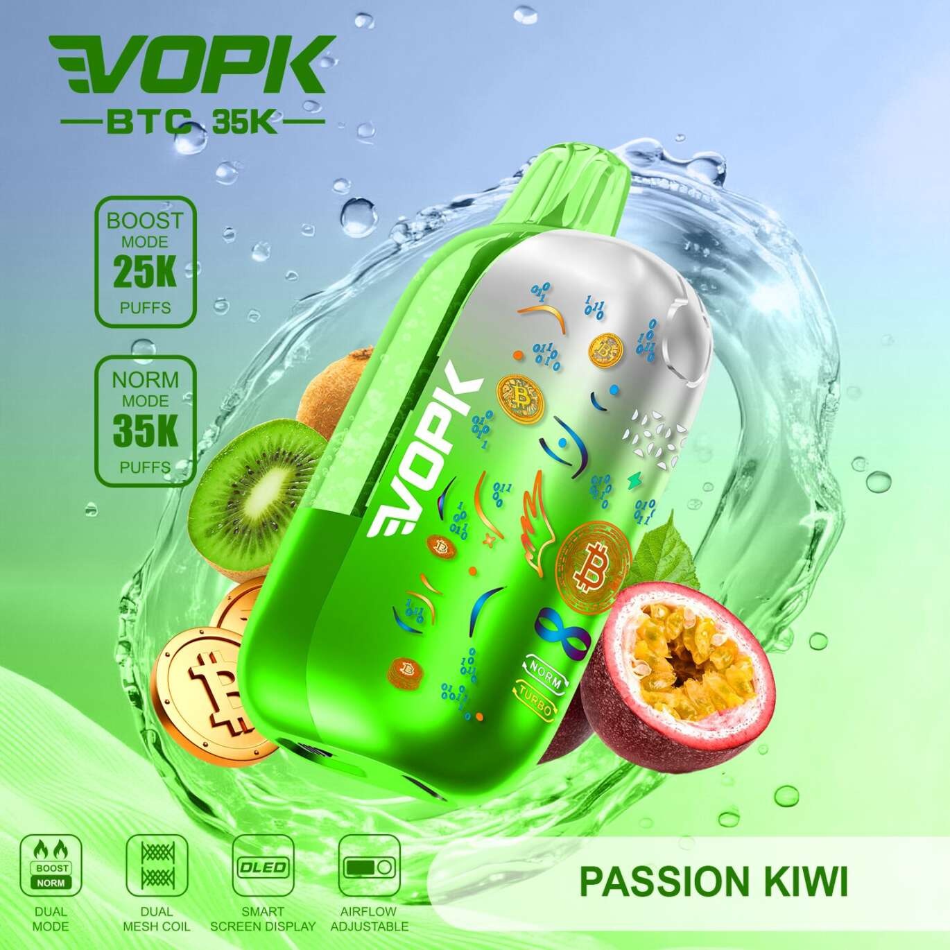 VOPK BTC 35000 Einweg Vape Geschmacksvariante 1