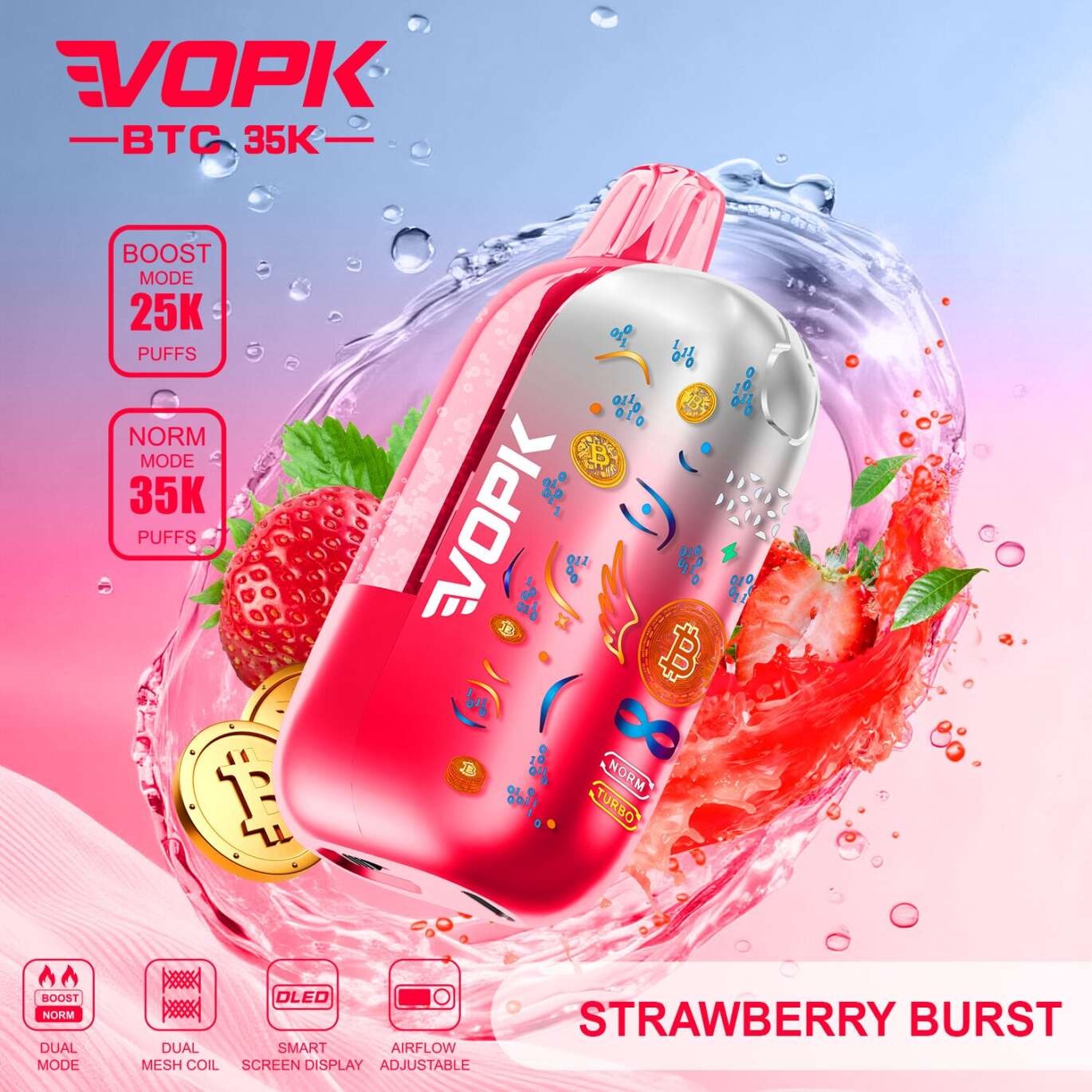VOPK BTC 35000 Einweg Vape Geschmacksvariante 3