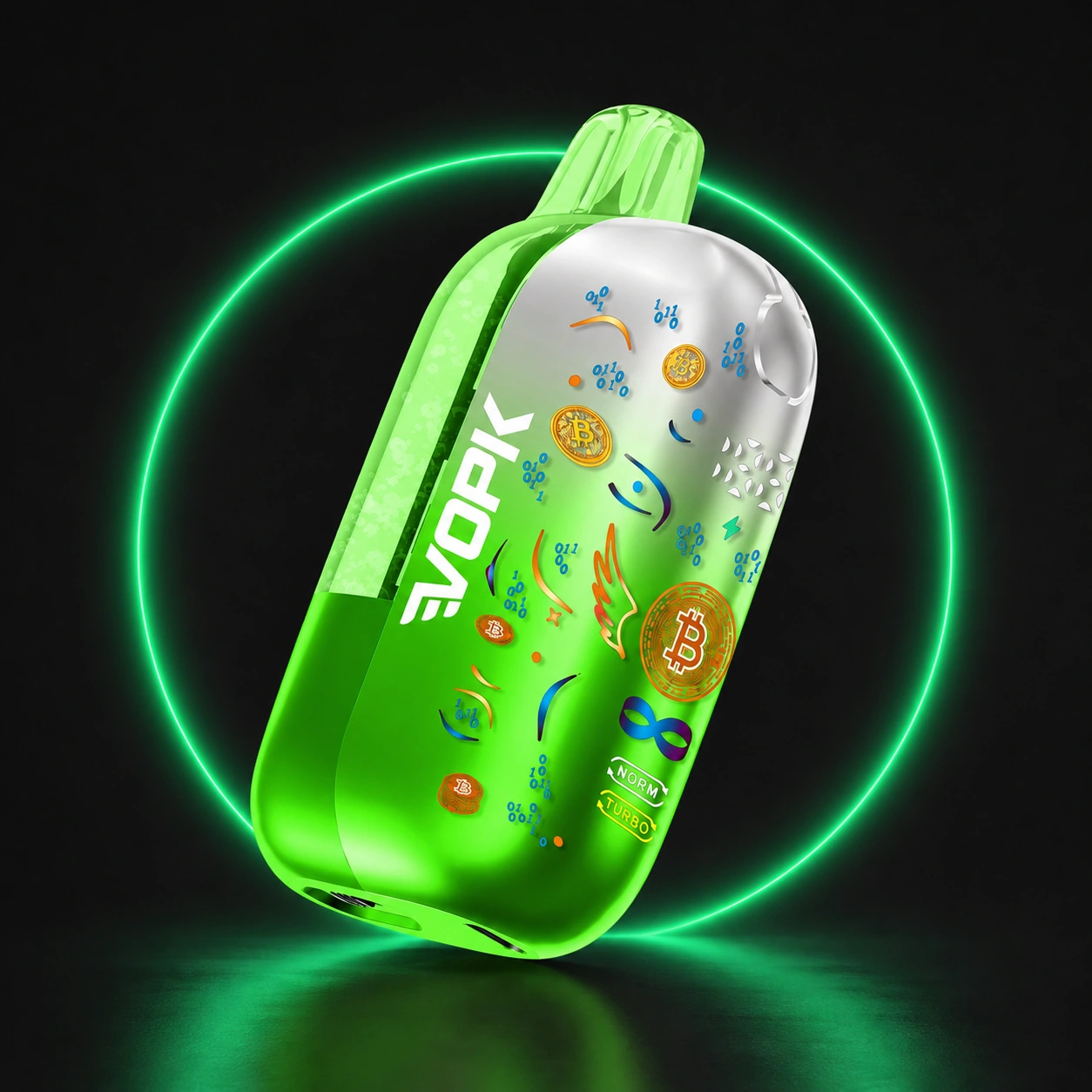 VOPK BTC 35000 – Einweg Vape auf dunklem Hintergrund