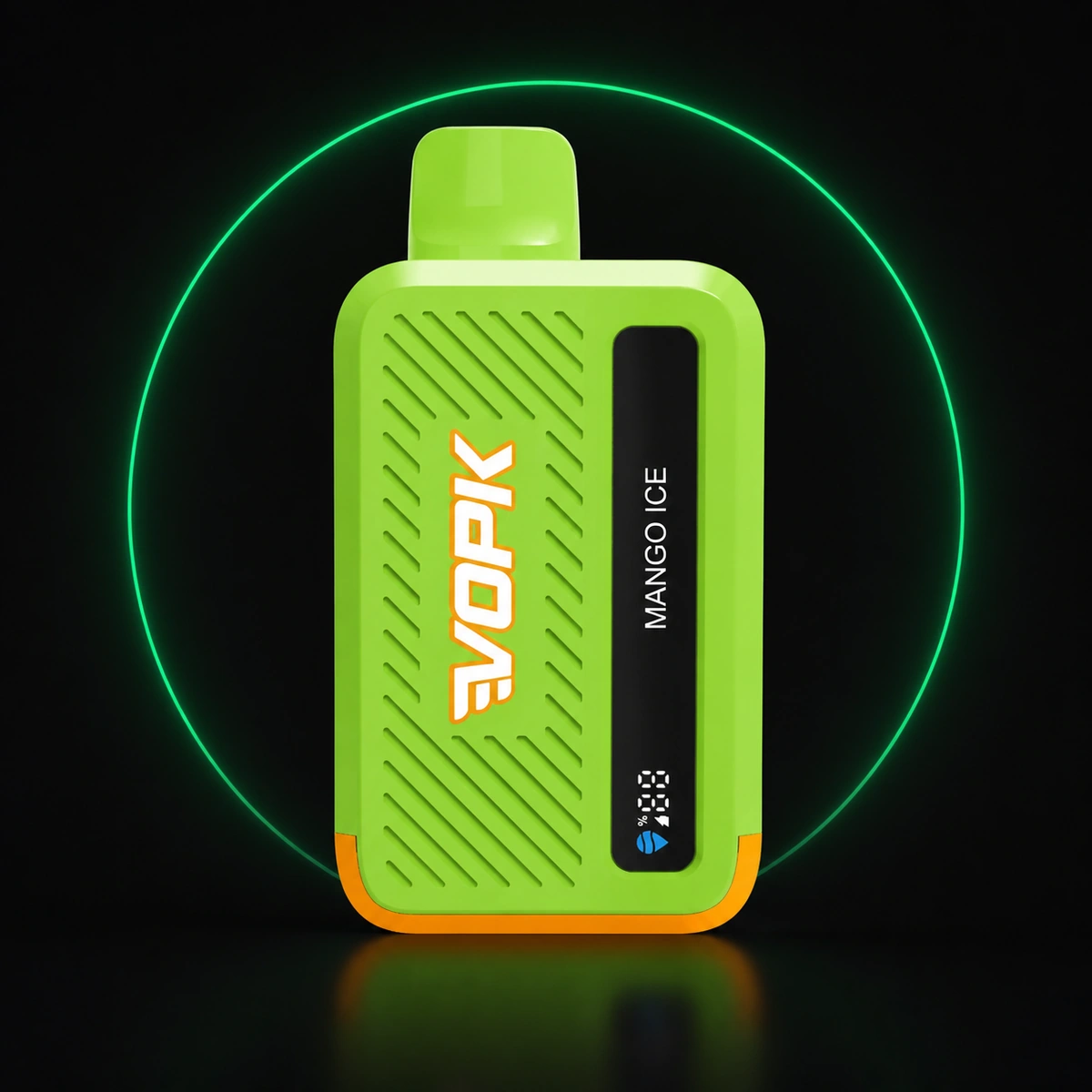 Limettengrüne VOPK Cool Bar 20000 Vape mit Geschmack Mango Eis